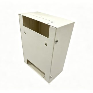 8U SOHO Slimline Home Cabling Cabinet — Elegant Cream White, 10-Inch, 1 Shelf Included (CH2901) | Dublin Warehouse